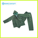 Durable PVC Polyester Safety Rainsuit