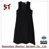 Ladies Sleeveless V-Neck Casual Vest Long Skirt