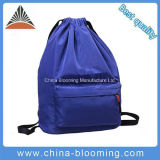 Waterproof Blue Nylon Drawstring Travel Backpack Bag