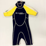 Short Neoprene Surfing Wetsuit with Nylon Fabric (HX15S66)