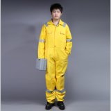 65% Polyester 35%Cotton Long Sleeve Safety Workwear Coverall with Reflective (BLY1016)