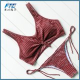 2018 OEM Wholesale Women's Sexy Velvet Swimwear 2 Piece Bikini