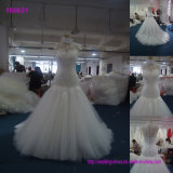 100%Polyester Material and Customer's Favor Color French Lace Wedding Dress