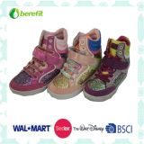 Children's Fashion Shoes with PU Upper and Rivet Decoration