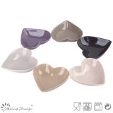 16cm Heart Shape Glazing Ceramic Fruit Bowl Wholesale