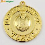Customized Design Metal Medal with Gold Plating