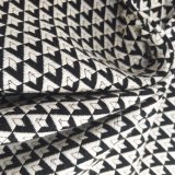 Fashionable Black and White Diamond Jacquard Fabrics