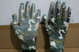 13G Polyester Garden Safety Work Nitrile Gloves with Ce