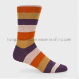Vivid in Stripes Comfortable Combed Cotton Men Sock