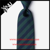 Handmade Mens Fashion 100% Silk Woven Green Black Tie