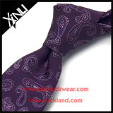 Mens Wholesale Custom Woven 100% Silk Purple Ties