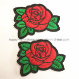 Rose Embroidered Flowers Embroidered Patches Embroidery Applique Heat Transfer (TSE-rose)