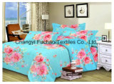 Poly-Cotton King Size High Quality Lace Home Textile Bedding Set