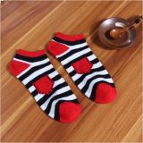 Pocket Stripe Candy Color Ankle Dress Sock