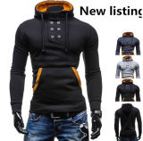2016 Latest Men's High Quality Double-Breasted Hooded Sweater