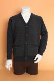Yak Cardigan Garment/Cashmere Clothing/Knitwear/Fabric/Wool Textile/Men Sweater