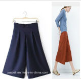 OEM High Quality Elegant Fashion Ladies Wide Leg Pants