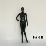 Glossy Black High Quality Female Dummy with Glass Base