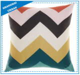 Coloblock Printed Polyester Filled Cushion