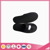 Black Terry Towel Disposable Hotel Slippers