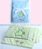 Animal Shape Embroidery PV Fleece Blanket for Baby