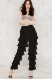 Ruffle Round Chiffon Women Pants