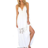 Fashion Women Sexy Slim V-Neck Lace Bandage Slip Dress