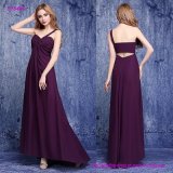 Floor-Length Chiffon One Shoulder Bridesmaid Dress with Side Draping