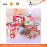 Christmas Carrier Shpping Handbagscosmetic Paper Printed Packing Case Bag