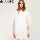 Newest High Quality Crochet White Lace Dress