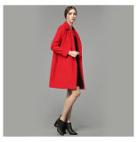 Long Women Winter Heavy Wool Coat with Buttons