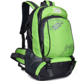 Outdoor Green Nylon Moutain Climbing Backpack Bag for Men