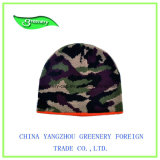 Promotional Camouflage Winter Hat with Orange Birm