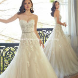 Lace Bridal Gowns Corset A-Line Tulle Beading Wedding Dresses W15172