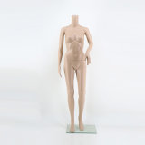 Skin Female Headless Glass Base PP Plastic Mannequin Dummy