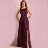 Wine Navy Party Prom Gowns Chiffon Bridesmaid Evening Dresses L9048