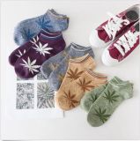 Maple Leaves Romantic Low Cut Dress Sock