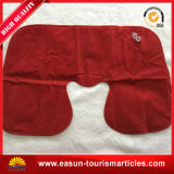 Custom Logo Printing Red Flocked PVC Inflatable Pillow