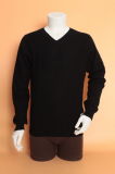 Yak Wool/Cashmere V Neck Pullover Long Sleeve Sweater/Clothing/Garment/Knitwere