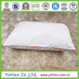 White Duck Down Pillow with Colorful Piping