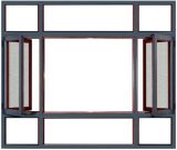 Australia Standard Double Glazing Thermal Break Aluminum Casement Window with Fly Screen (ACW-061)