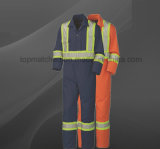 High Visibility Twill Cotton Good Quality Safety Fire Resistant Coverall