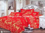 China Suppiler Home Textile Twin Size Polyester Custom Print Duvet Cover Colorful Cheap Bedding Set T/C 50/50