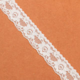 Europe Style Elegant White Flower Border Embroidery Lace