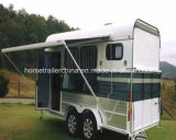Chinese High Quality Duluxe Horse Trailer/Horse Float with Awning