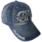 Washed Jeans Cap with Logo #05