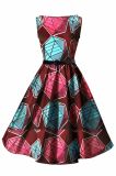 Fashion Style Ladies Clothing African Wax Printed Ankara Dresses