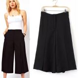 Latest Summer Wide Leg Women Chiffon Short Pants