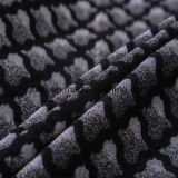 Black and White Chenille Gemotrical Sofa Fabric