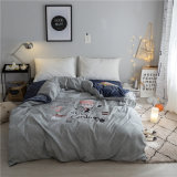 Sets Coral Velvet Bedding with Pillow and Quilt Cover as a Gift